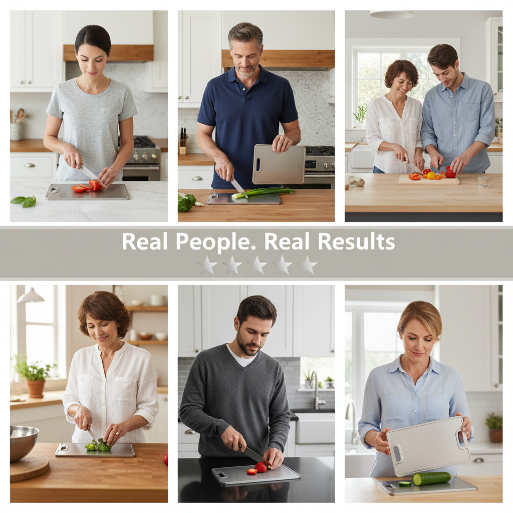 NovaChef® Certified Pure Titanium Cutting Board