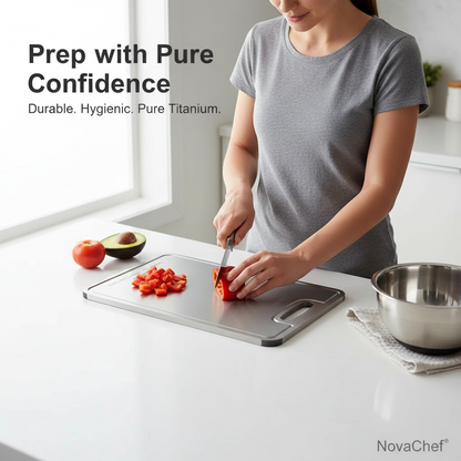 NovaChef® Certified Pure Titanium Cutting Board