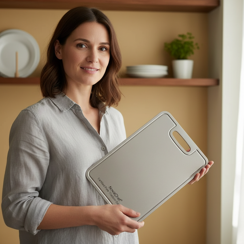 NovaChef® Certified Pure Titanium Cutting Board